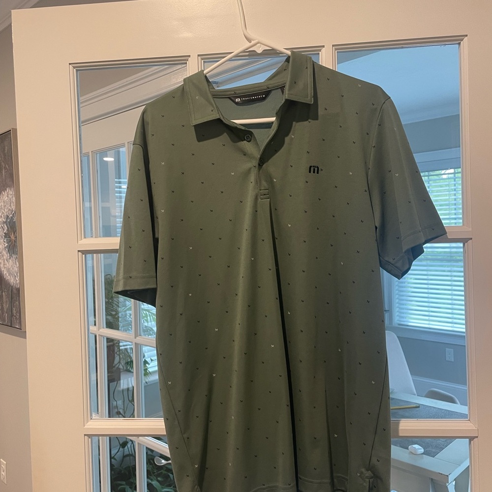 Travis Mathew Green Polo Shirt